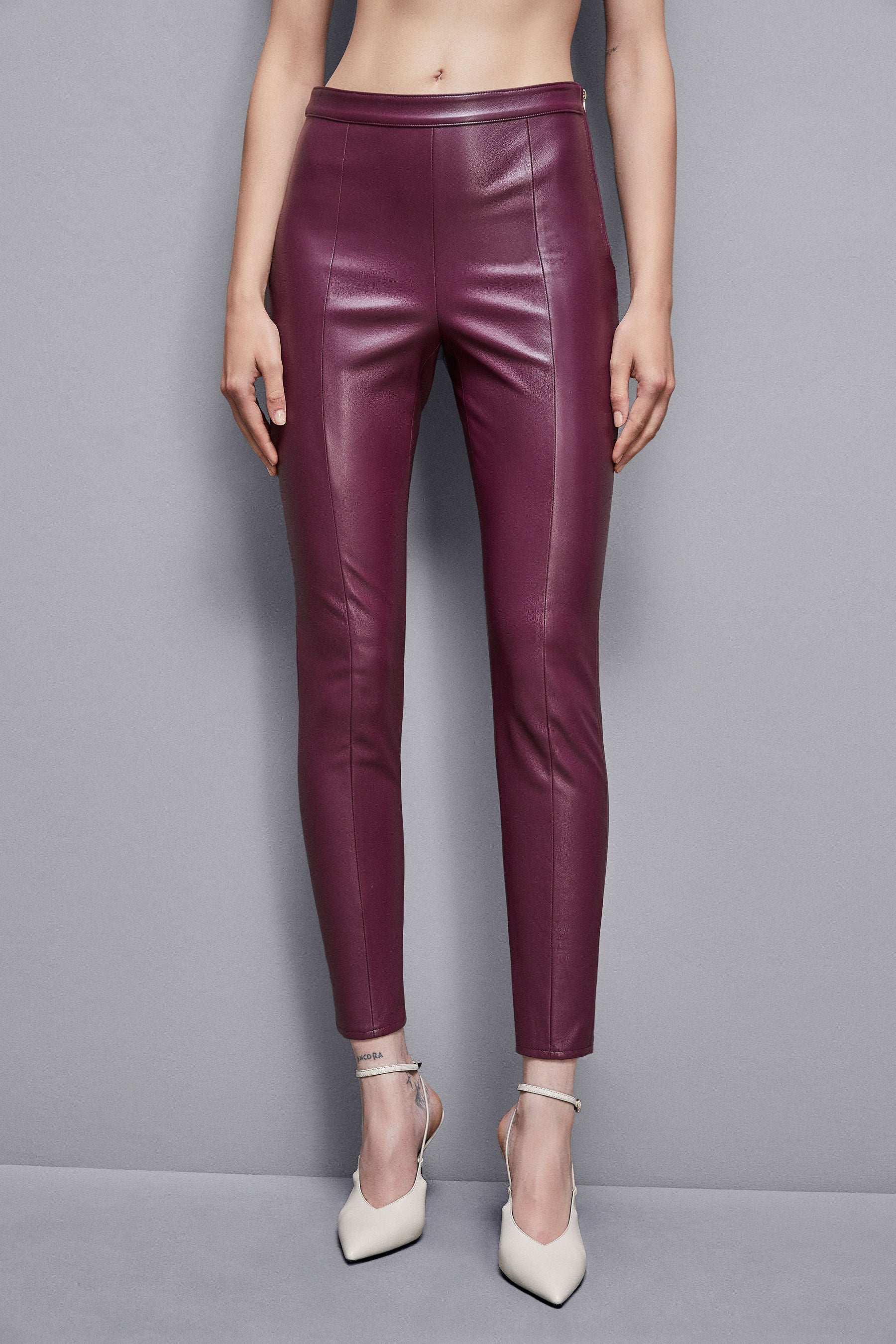 Cotton Leggings Leggings Bordeaux Tezenis Leggins Ecopelle Leggins