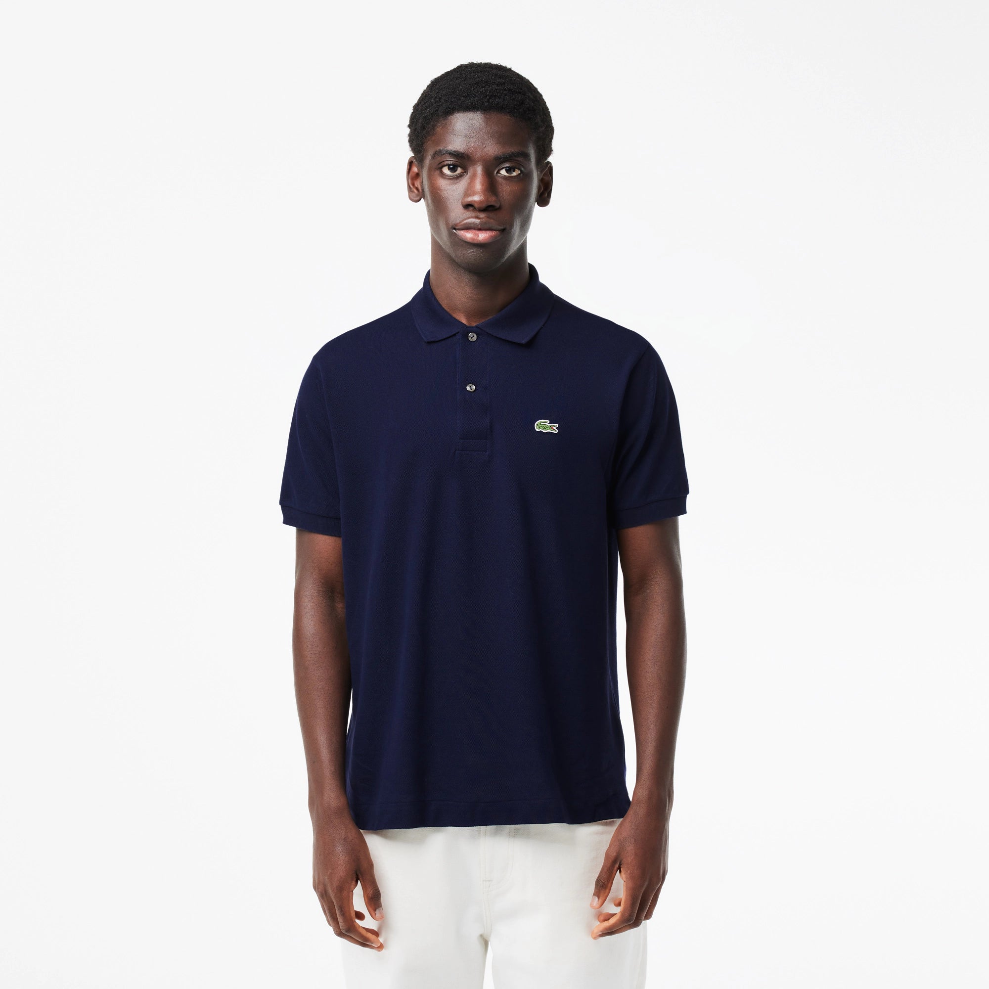 Polo with Lacoste Logo Blue