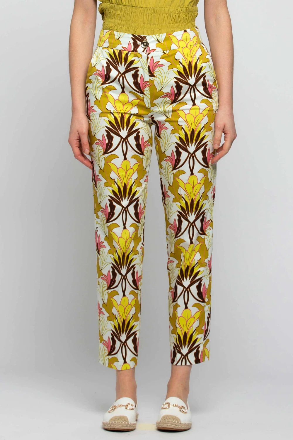 Pants with Fantasy in Kocca Multicolor Cotton