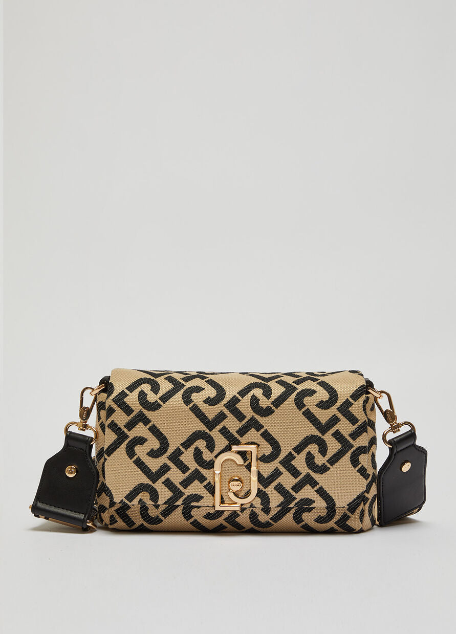 Liu Jo Shoulder Bag with Logo Black - Main Image