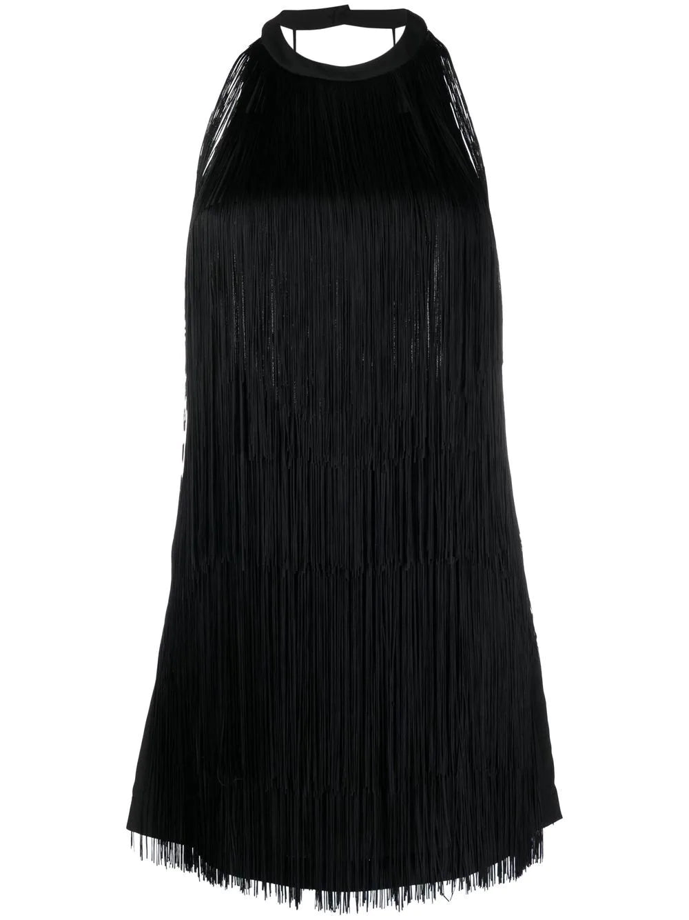 Dress with Fringes Pinko / Black