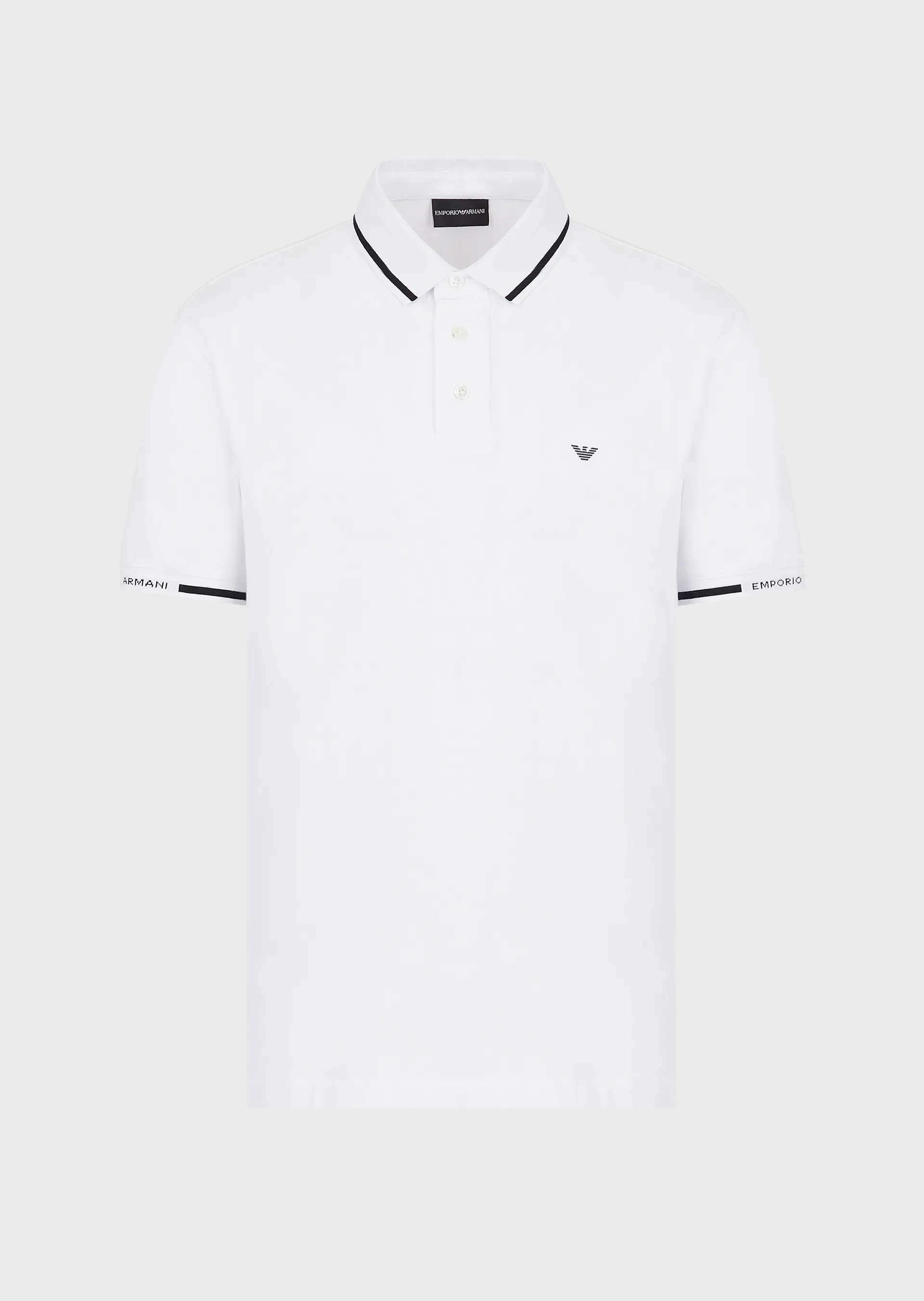 Emporio armani white polo 2025 shirt