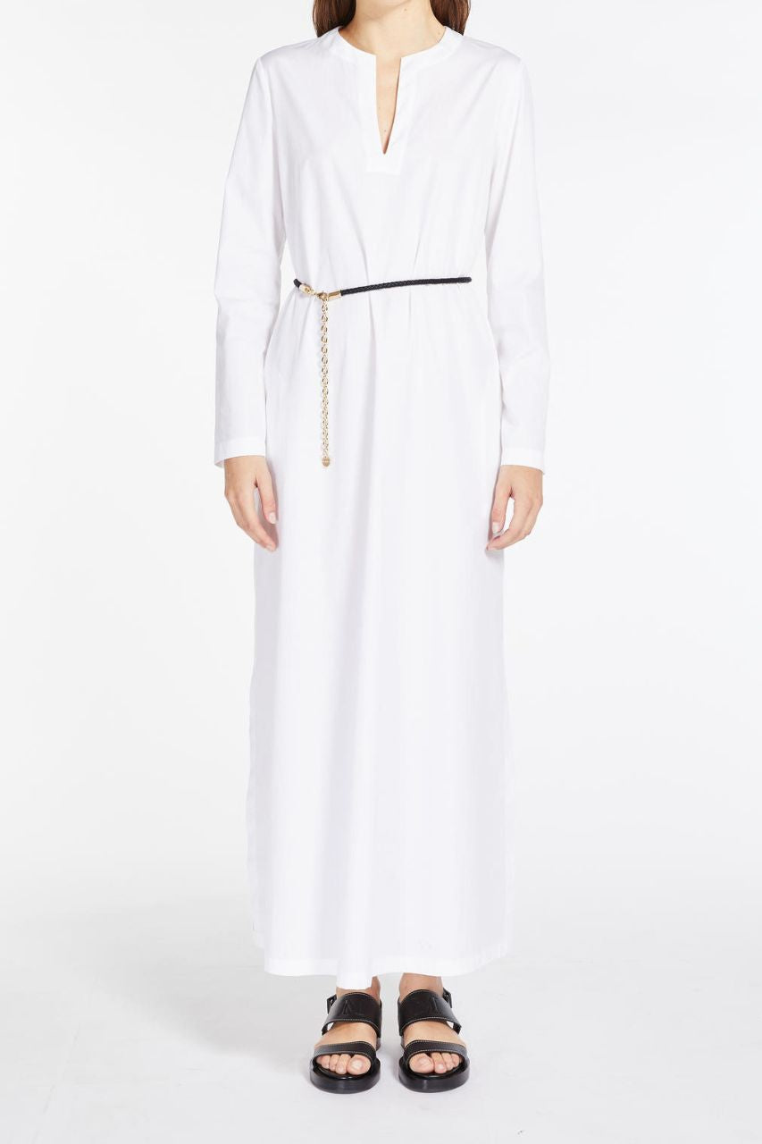 Long Cotton Poplin Dress MaxMara / White