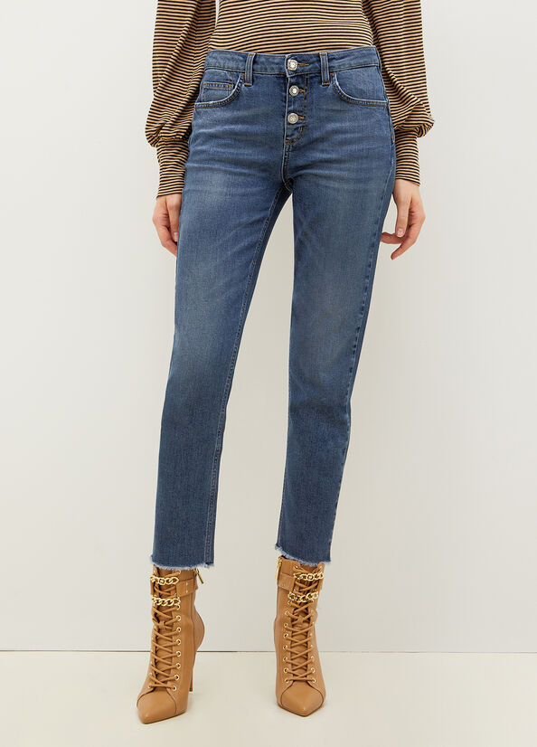 Liu Jo women's jeans Bottom Up Ideal Regular Waist