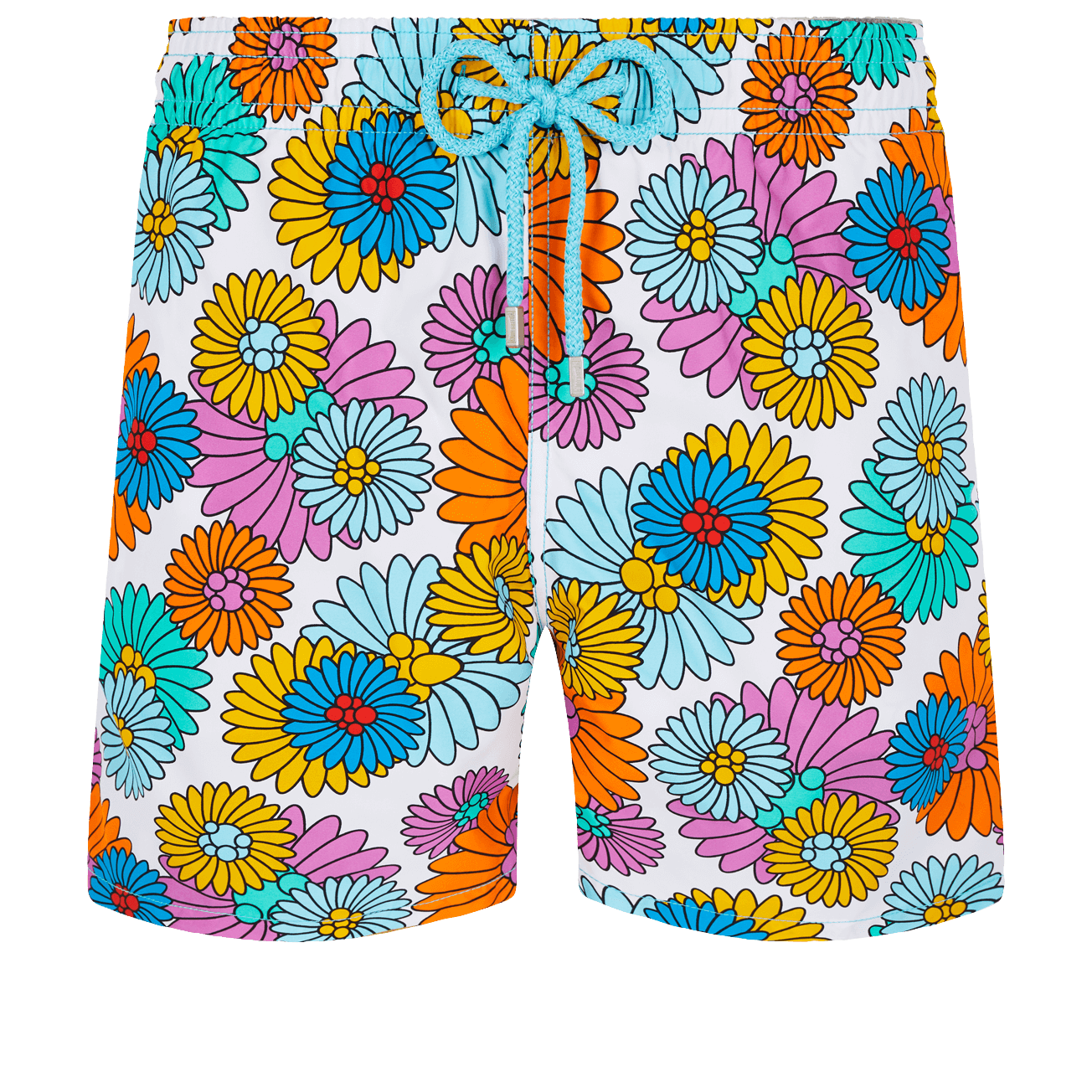 Swimsuit with Vilebrequin Pattern White