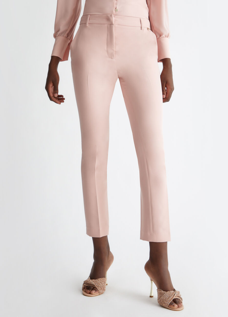 Pantalone Elegante Slim Fit / Rosa - Ideal Moda