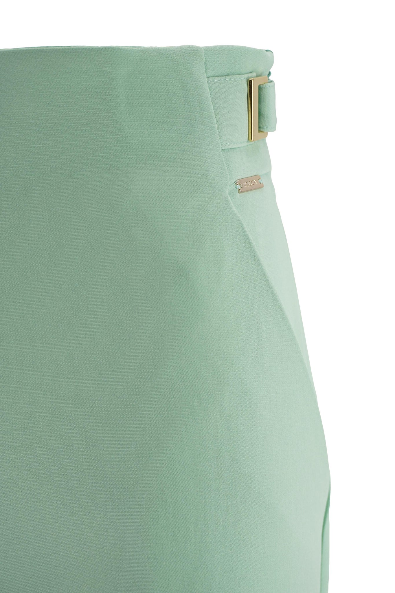 Pantalone Elegante a Vita Alta / Verde - Ideal Moda