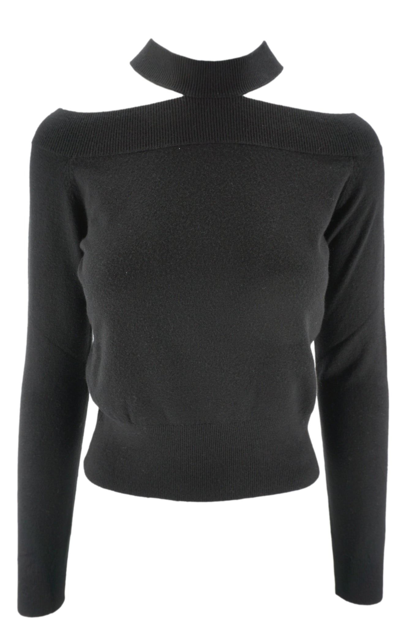 Maglia Girocollo Regular Fit / Nero - Ideal Moda