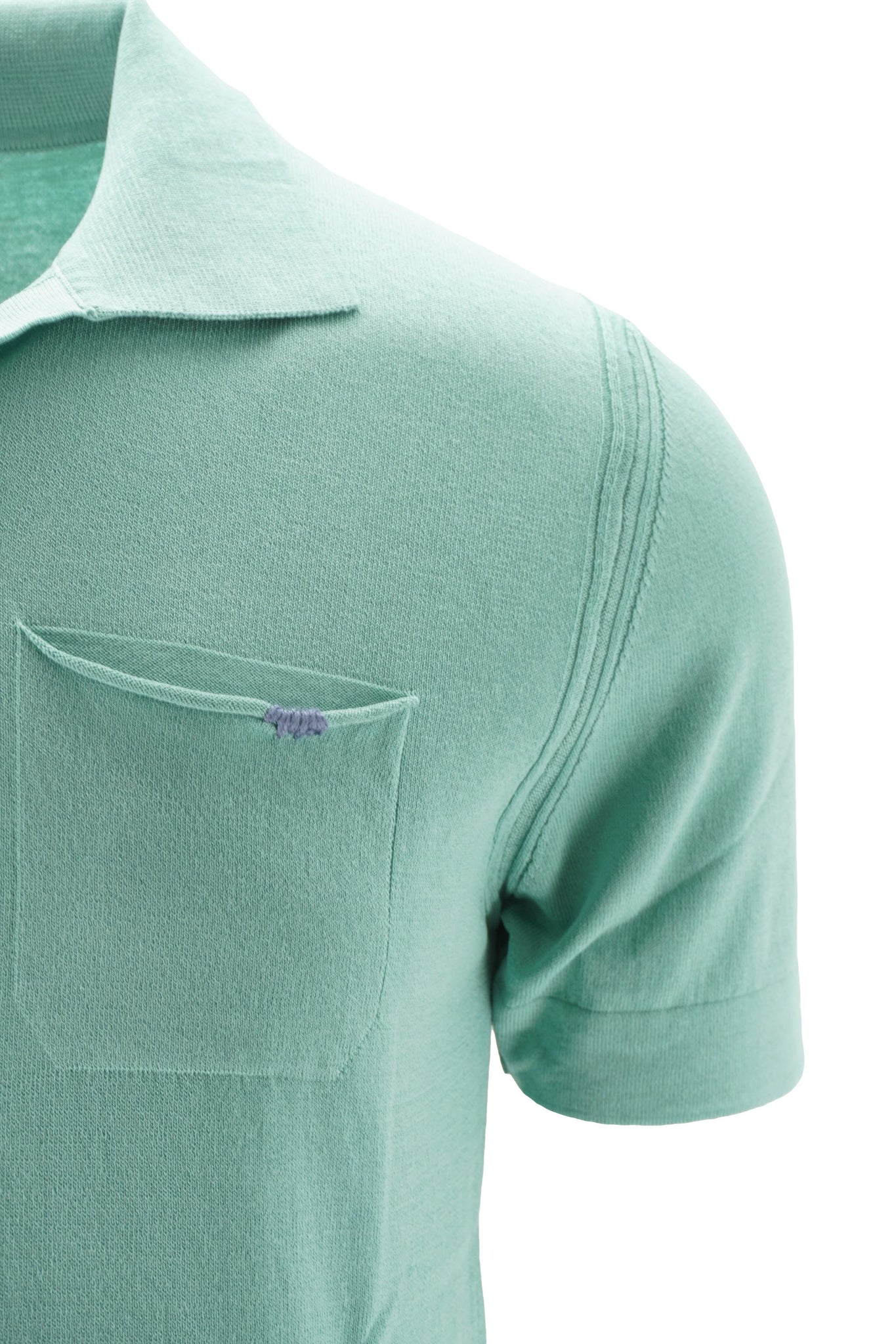 Polo Senza Bottoni in 100% Cotone / Verde - Ideal Moda