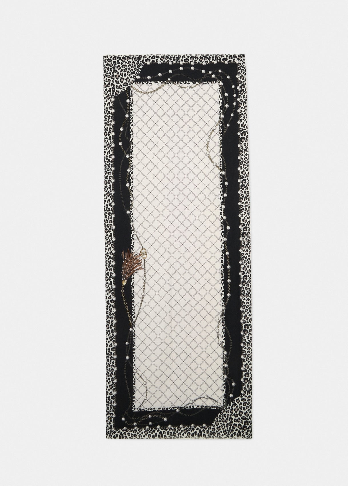 Stola con Logo / Nero - Ideal Moda