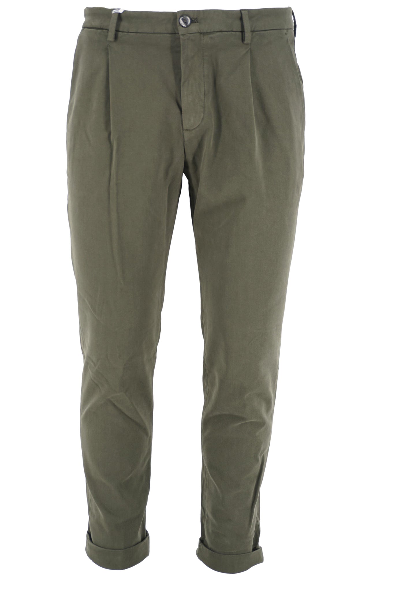 Pantalone con Pinces Modello Tiberio / Verde - Ideal Moda