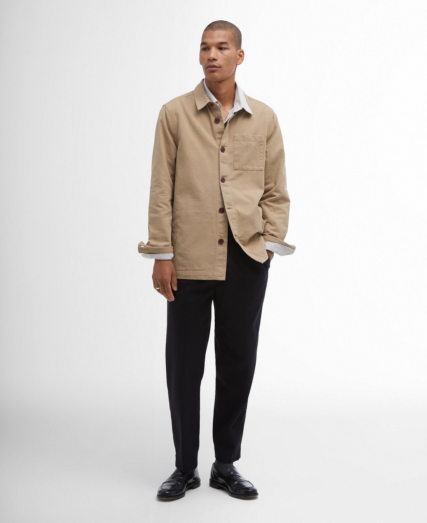 Overshirt Washed Cotton / Beige - Ideal Moda