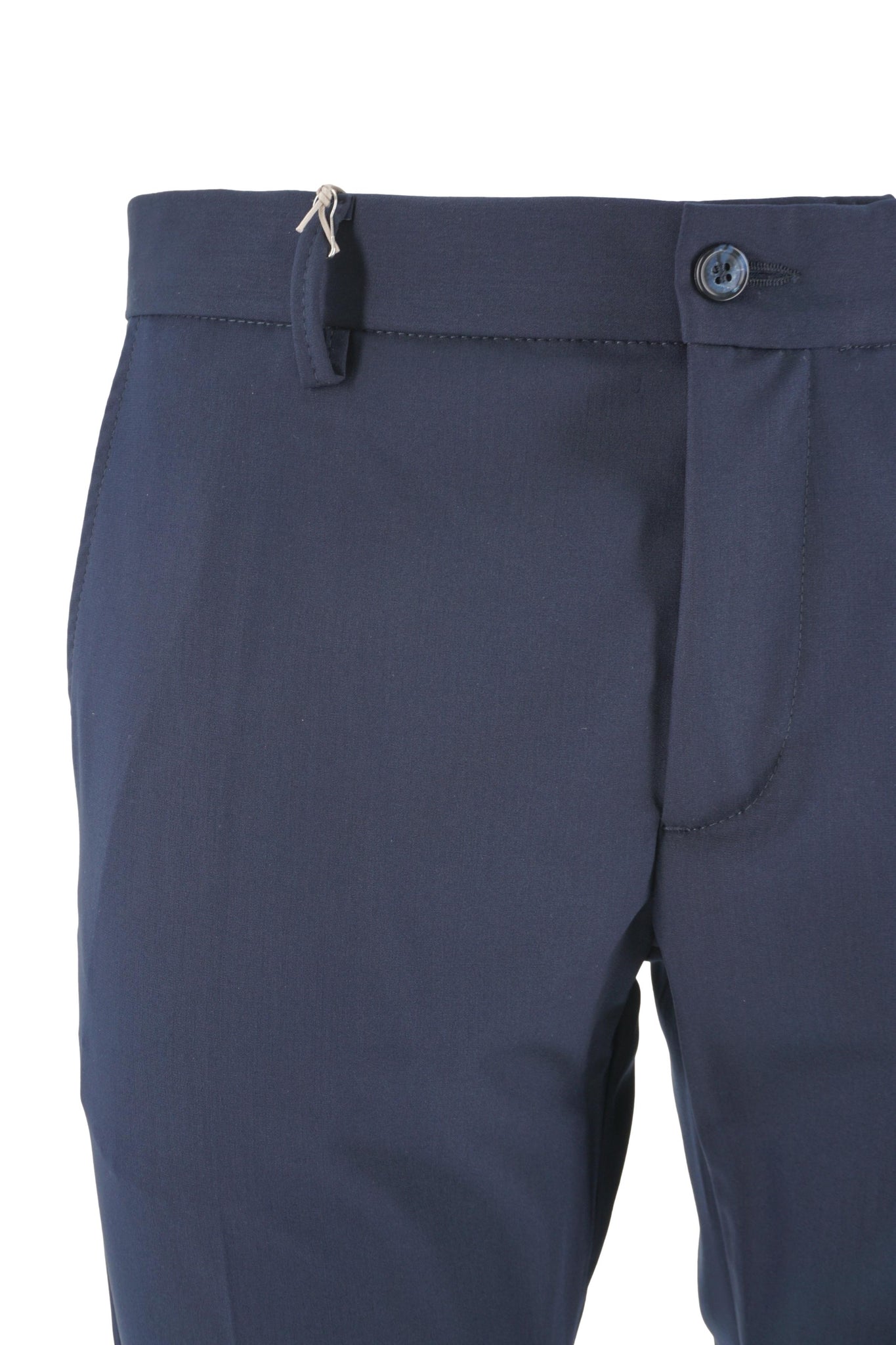 Pantalone New Sean in Misto Lana / Blu - Ideal Moda