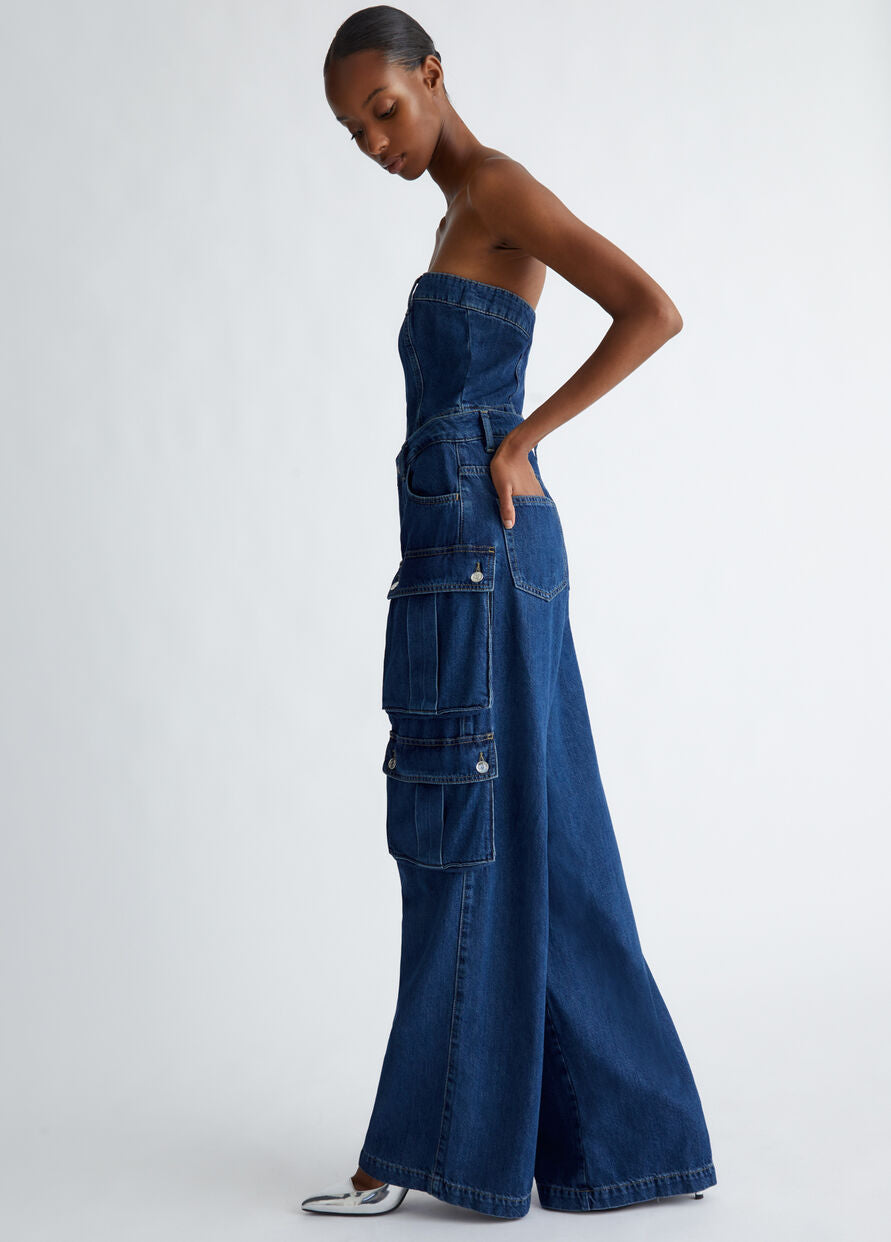 Tuta in Denim / Jeans - Ideal Moda