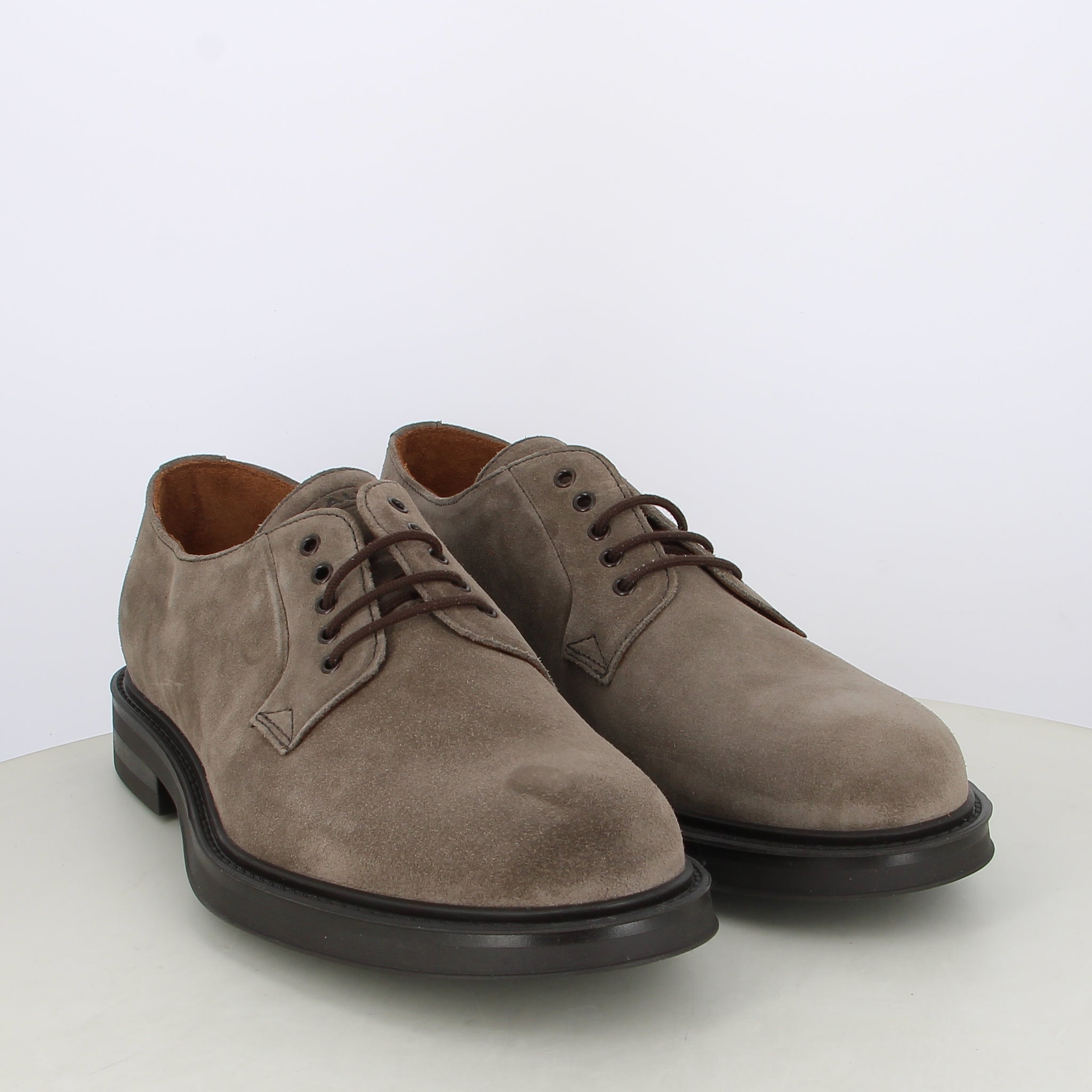 Allacciata in Pelle Scamosciata / Beige - Ideal Moda