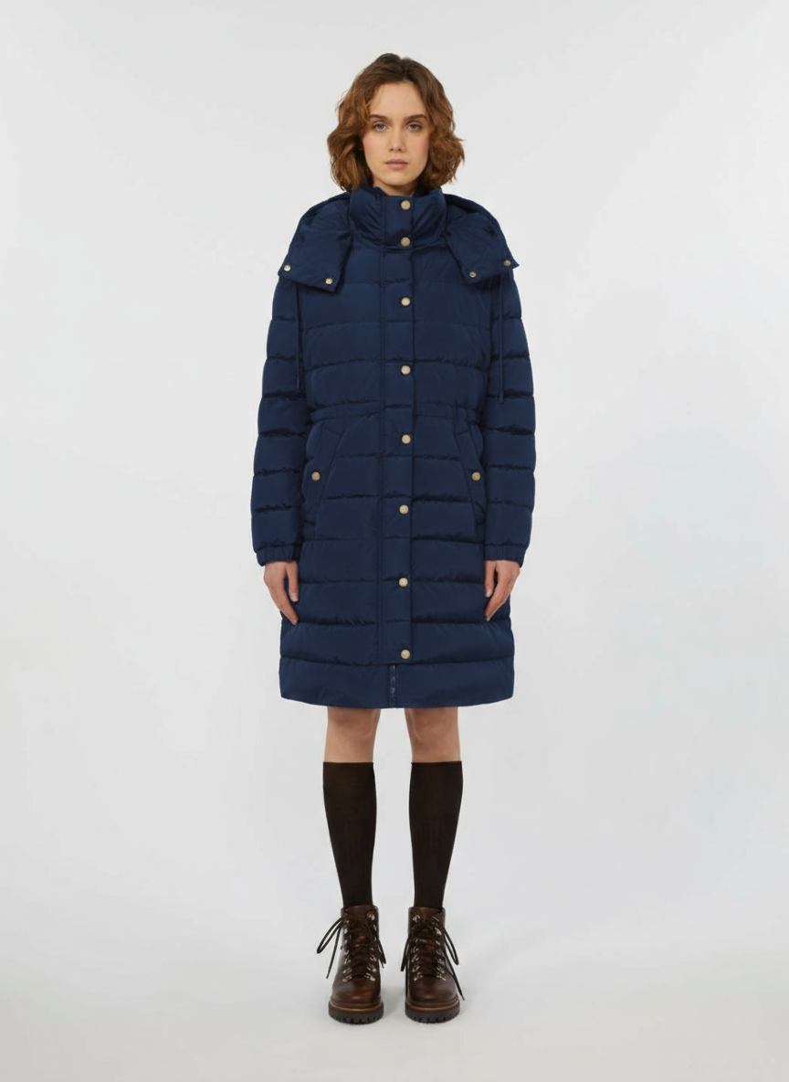 Piumino Slim Fit Antigoccia / Blu - Ideal Moda