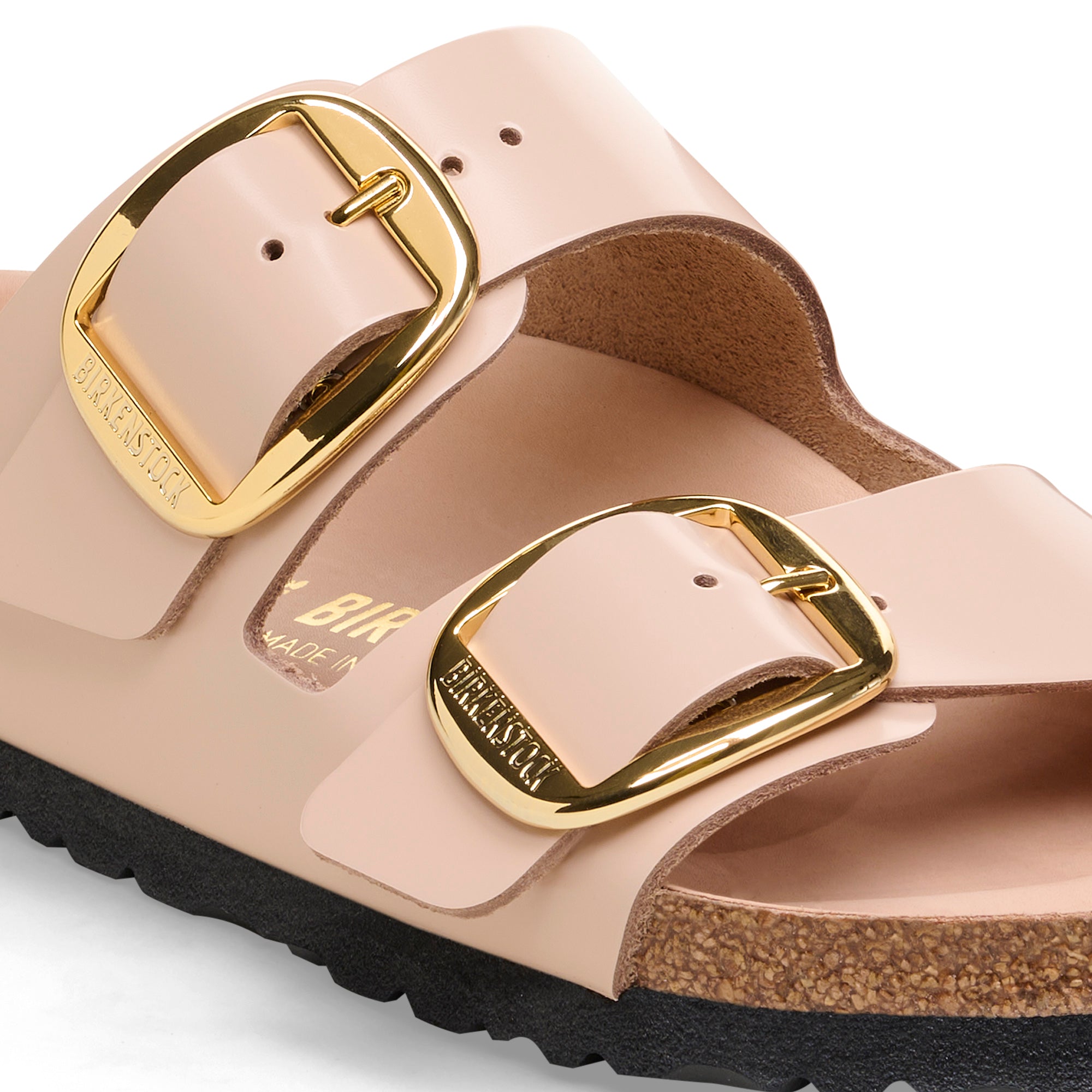 Sandalo Arizona Big Buckle in Pelle / Rosa - Ideal Moda