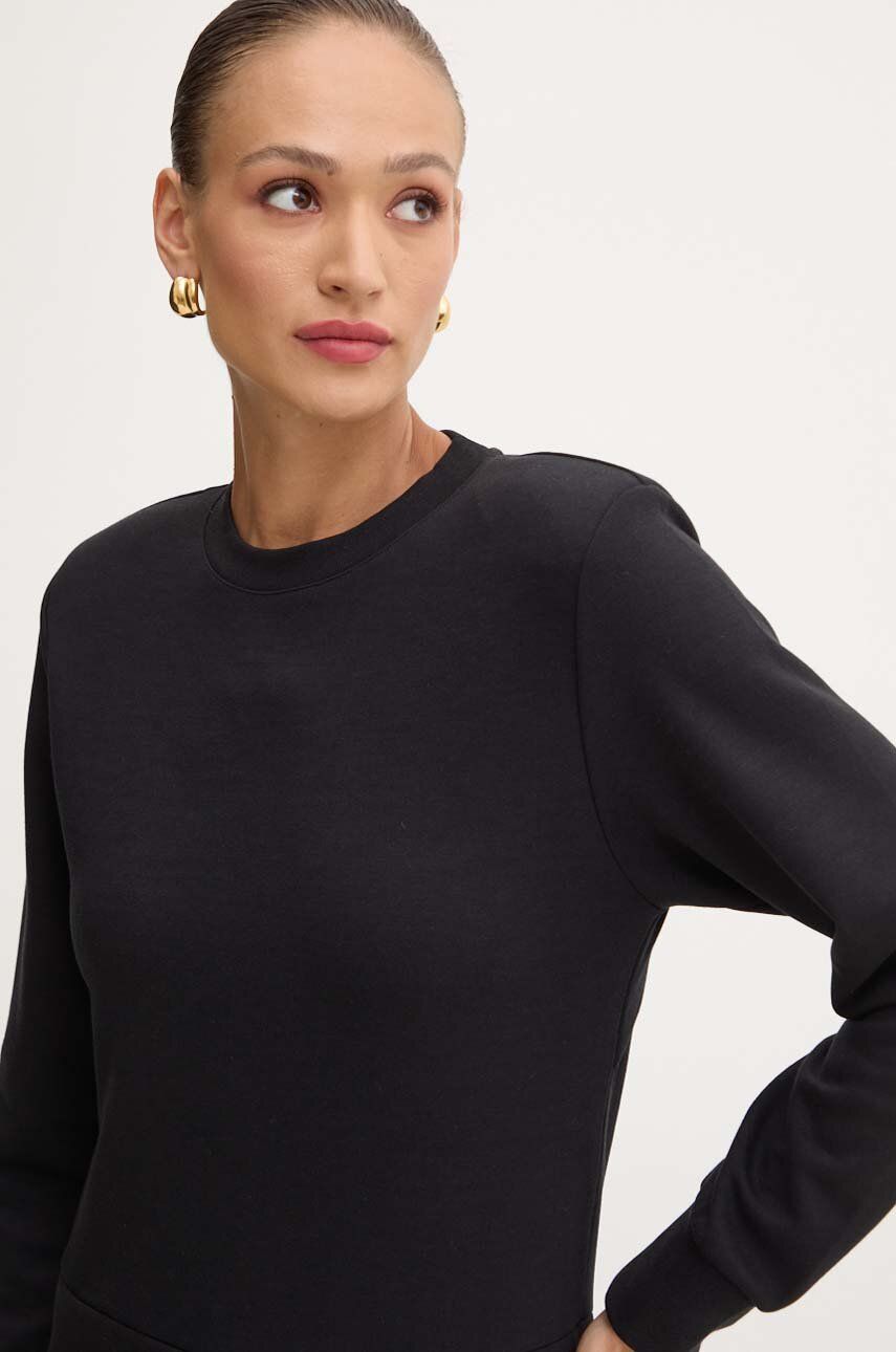 Felpa Maniche Lunghe in Cotone / Nero - Ideal Moda