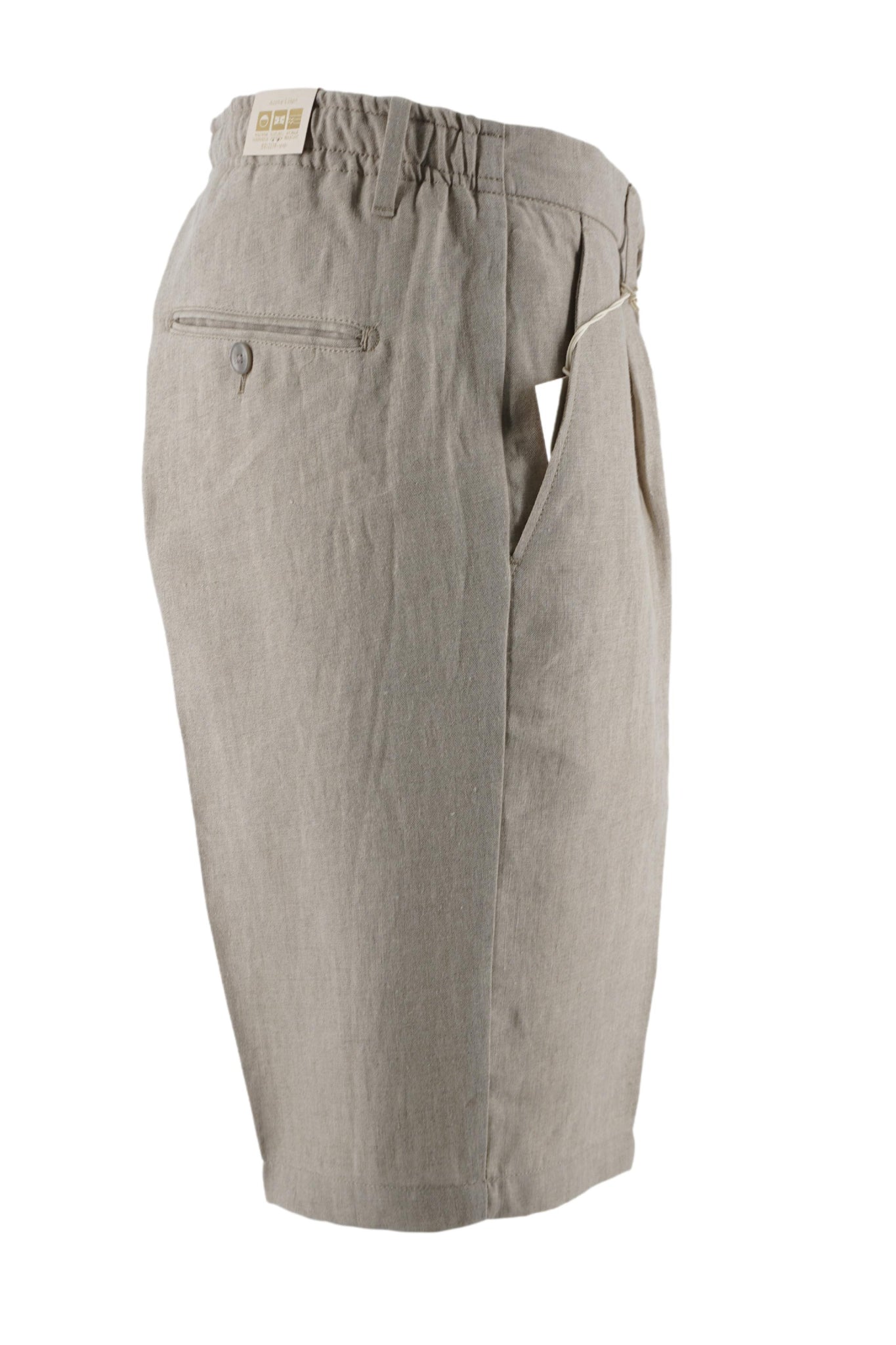 Pantaloncino Olbia in 100% Lino / Beige - Ideal Moda