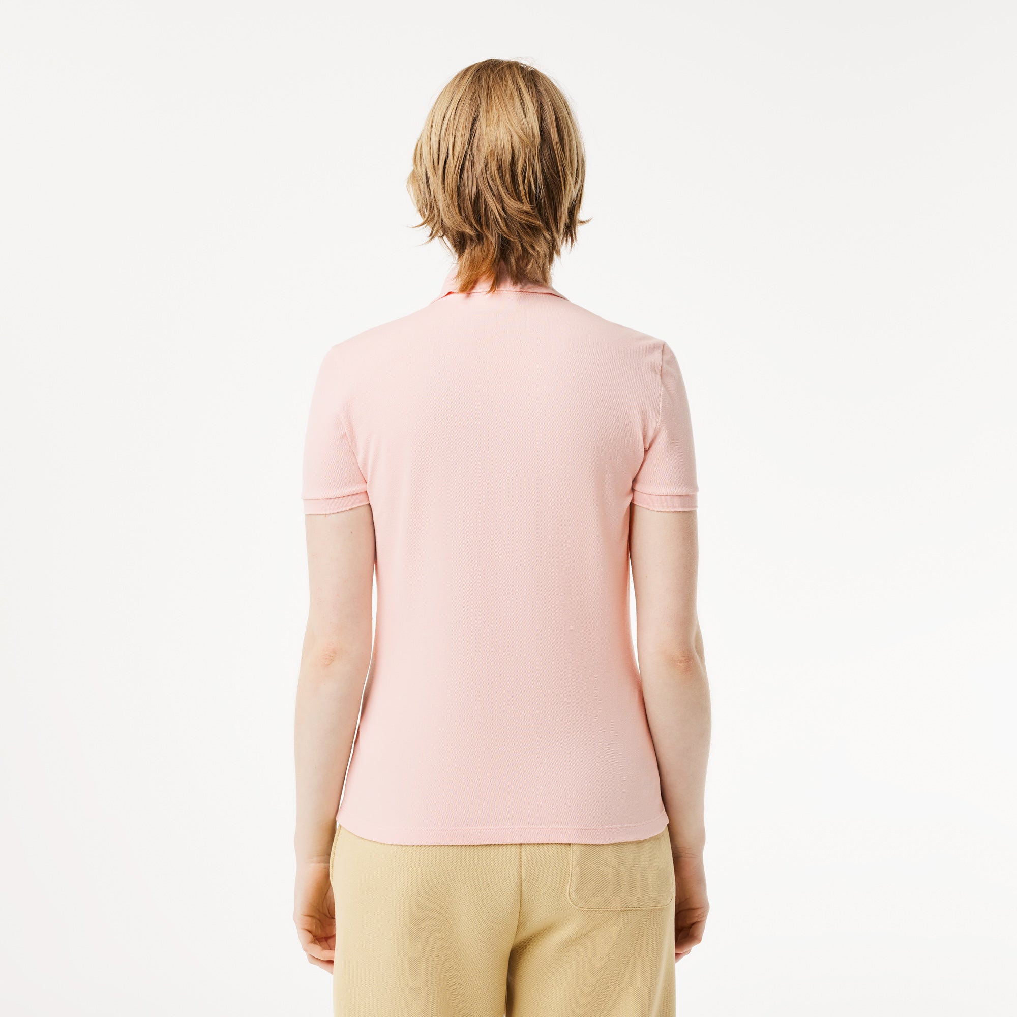 Polo in Piqué di Cotone Stretch / Rosa - Ideal Moda