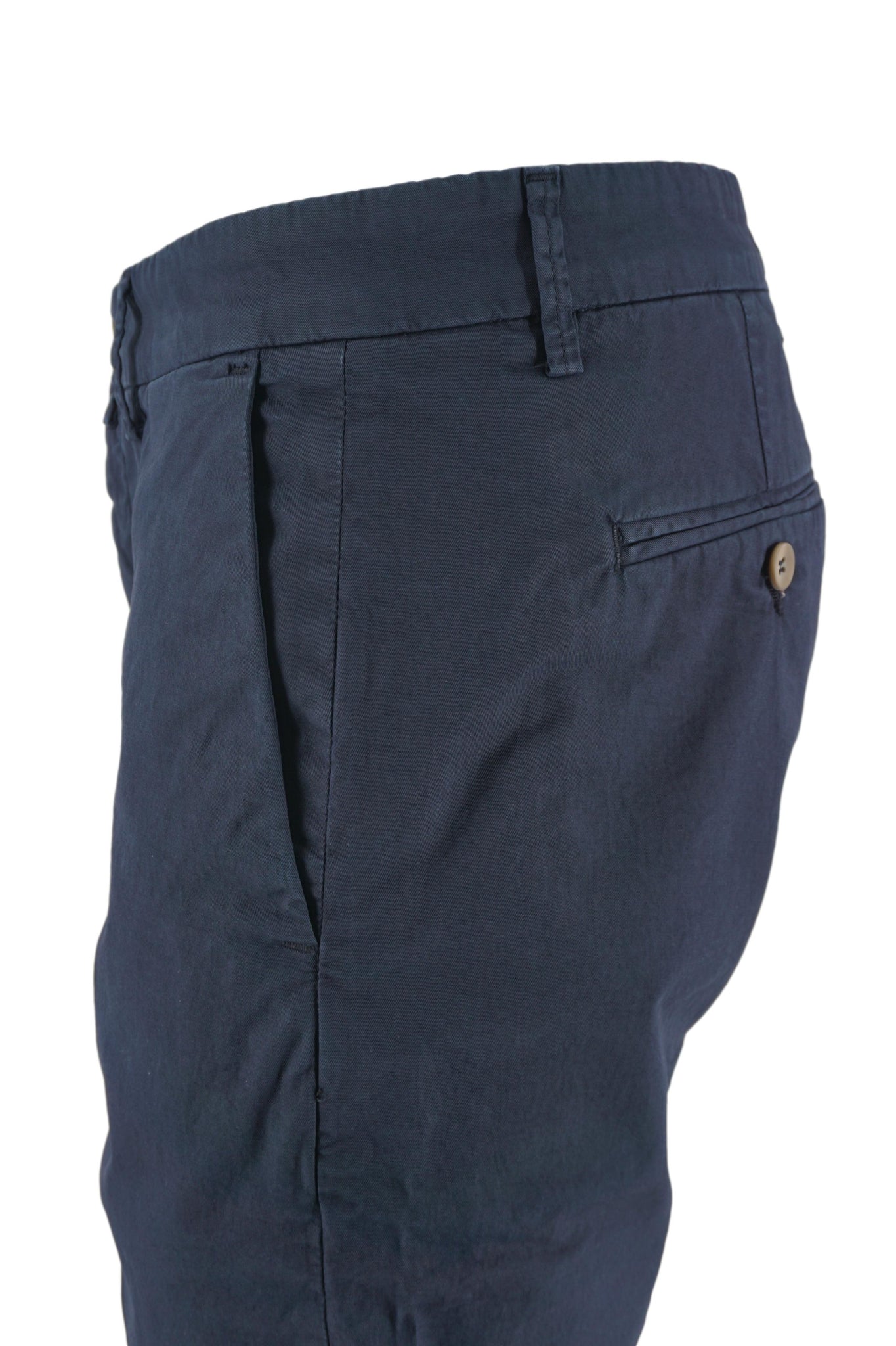 Pantalone in Cotone Regular Fit / Blu - Ideal Moda
