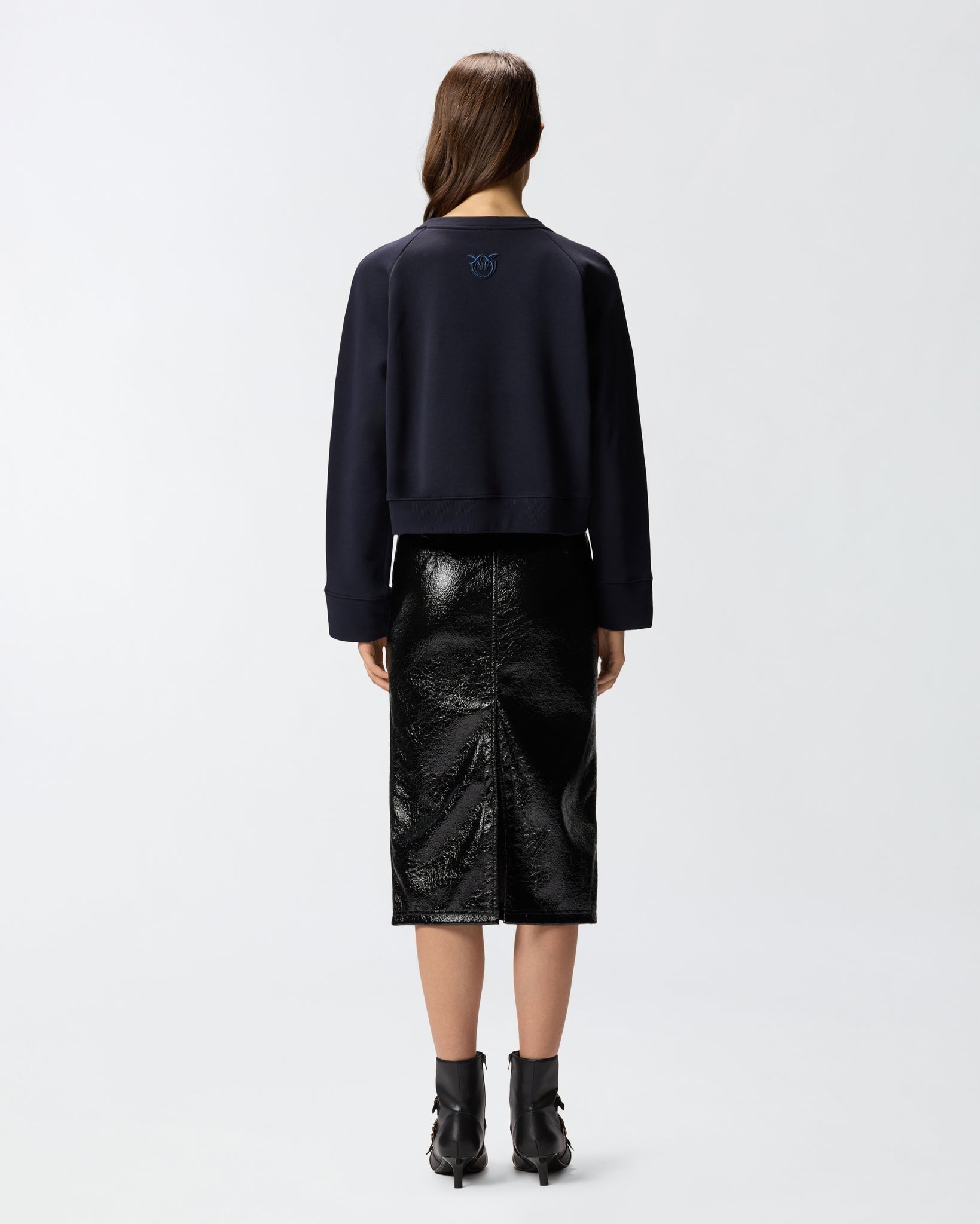 Felpa con Bottoni / Blu - Ideal Moda