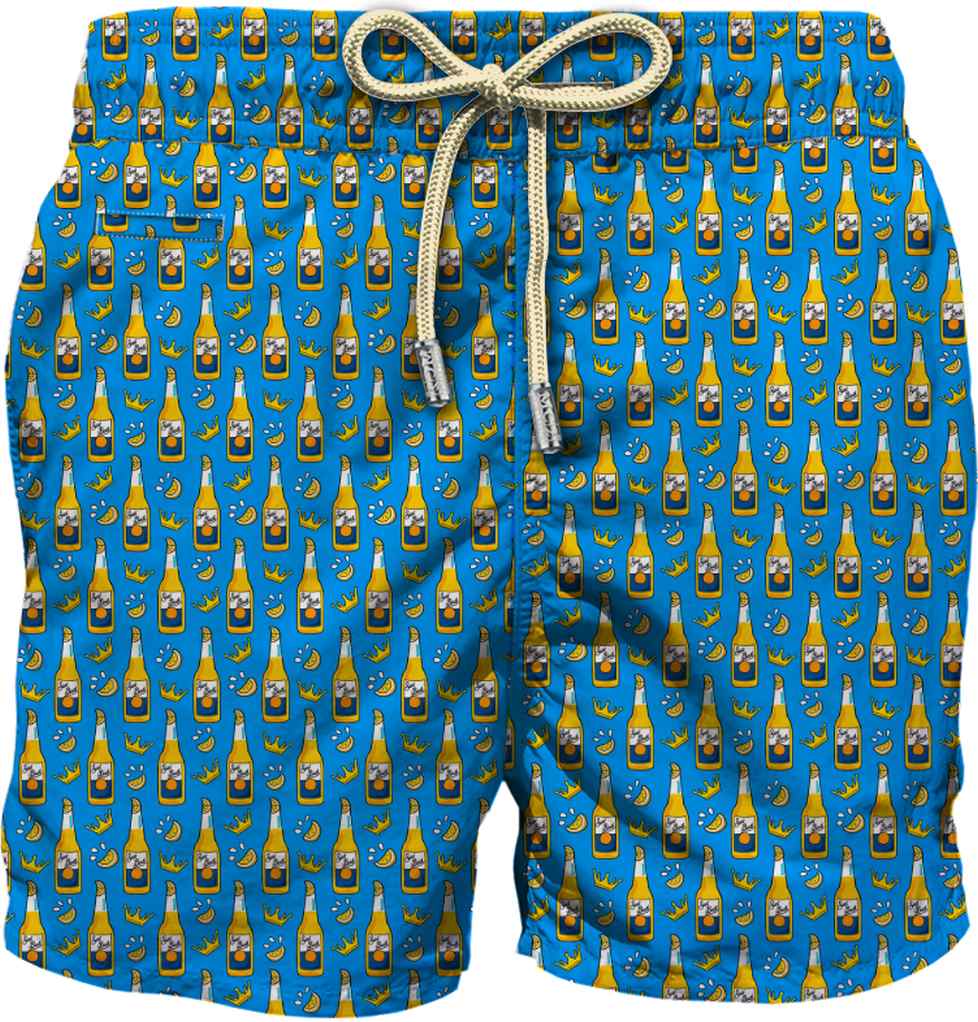 Costume da Bagno in Tessuto Leggero / Azzurro - Ideal Moda