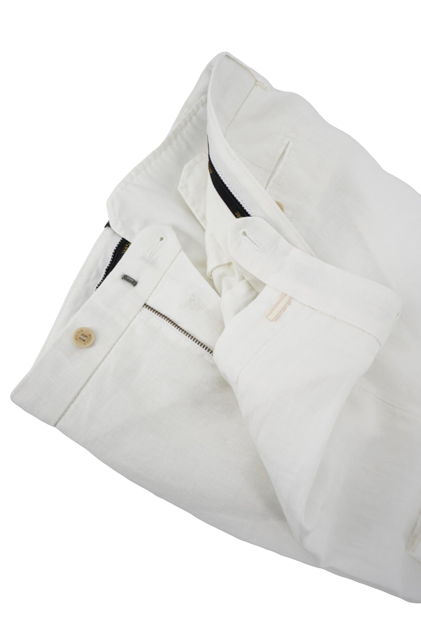 Pantalone Bonn in Lino / Bianco - Ideal Moda
