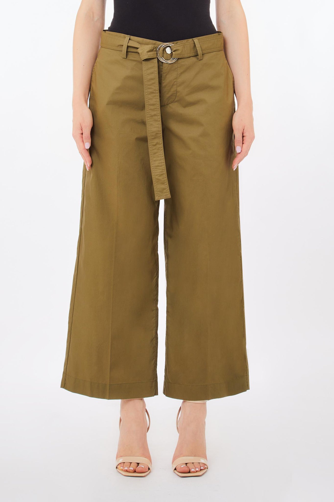 Pantalone in Cotone / Verde - Ideal Moda