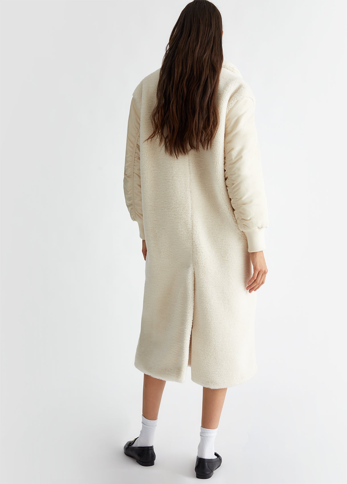 Cappotto in Teddy / Beige - Ideal Moda