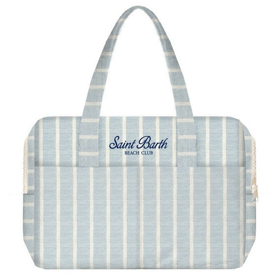 Borsa Weekend Traveller con Logo / Azzurro - Ideal Moda