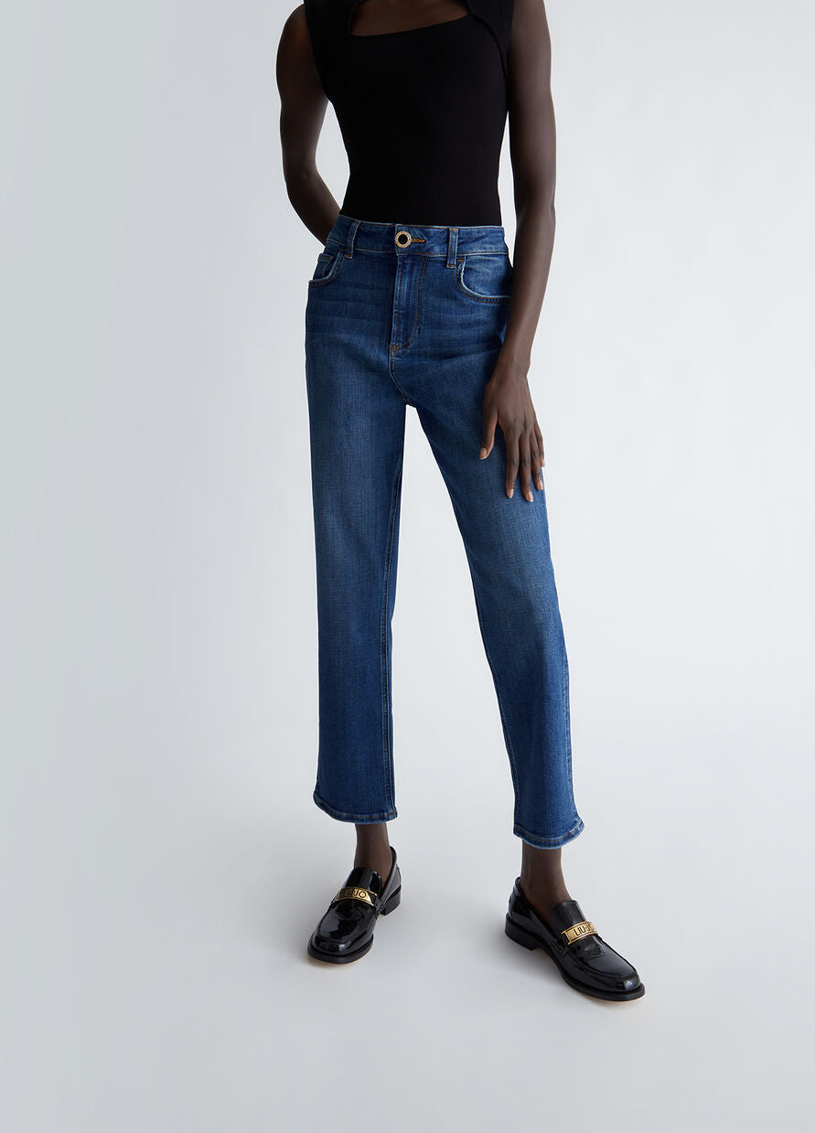 Jeans Straight Cropped / Jeans - Ideal Moda