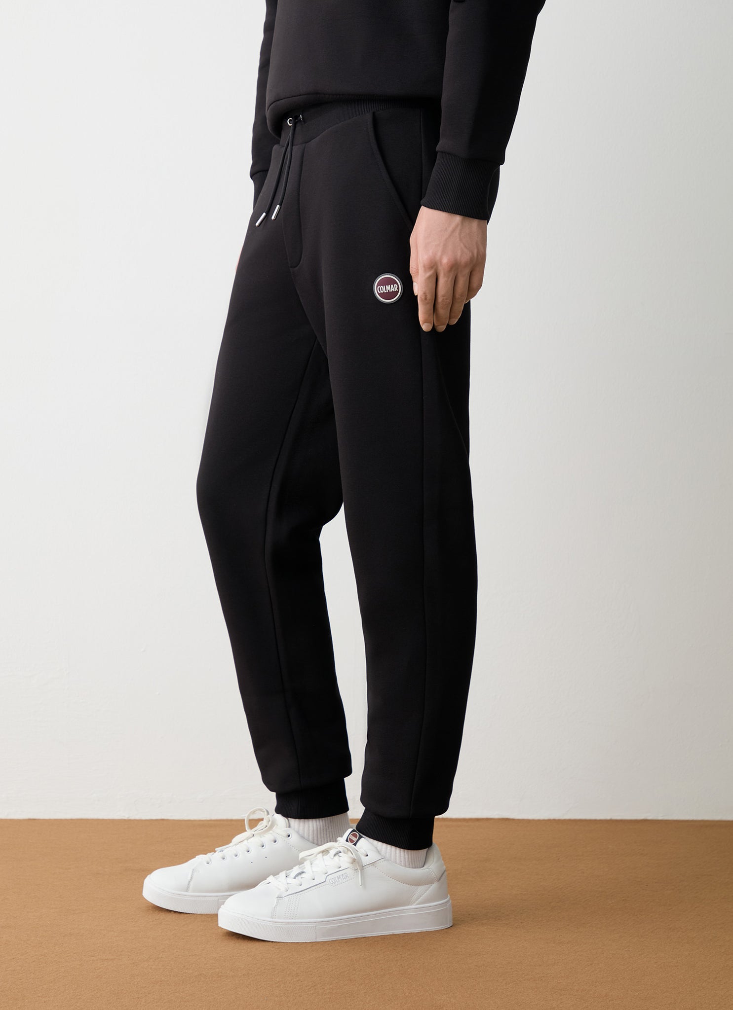 Pantalone in Felpa con Logo / Nero - Ideal Moda