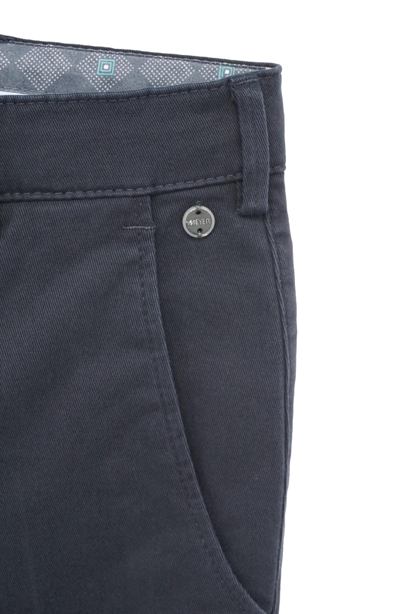 Pantalone Regular Fit Bonn in Cotone / Blu - Ideal Moda