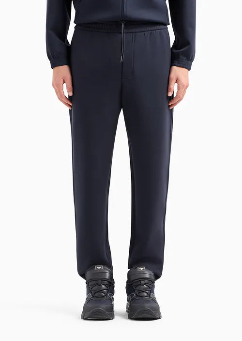 Pantalone in Double Jersey di Cotone / Blu - Ideal Moda