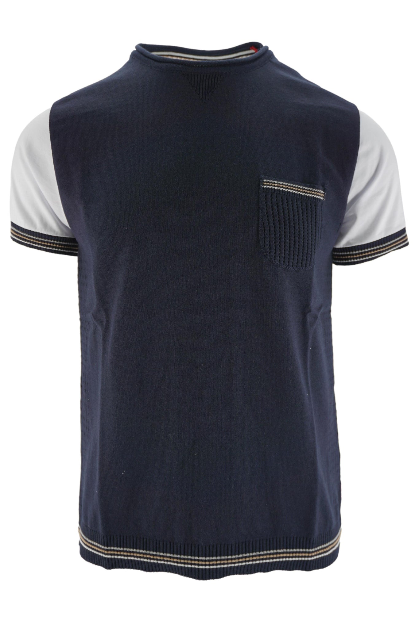 T-Shirt in Maglia / Blu - Ideal Moda
