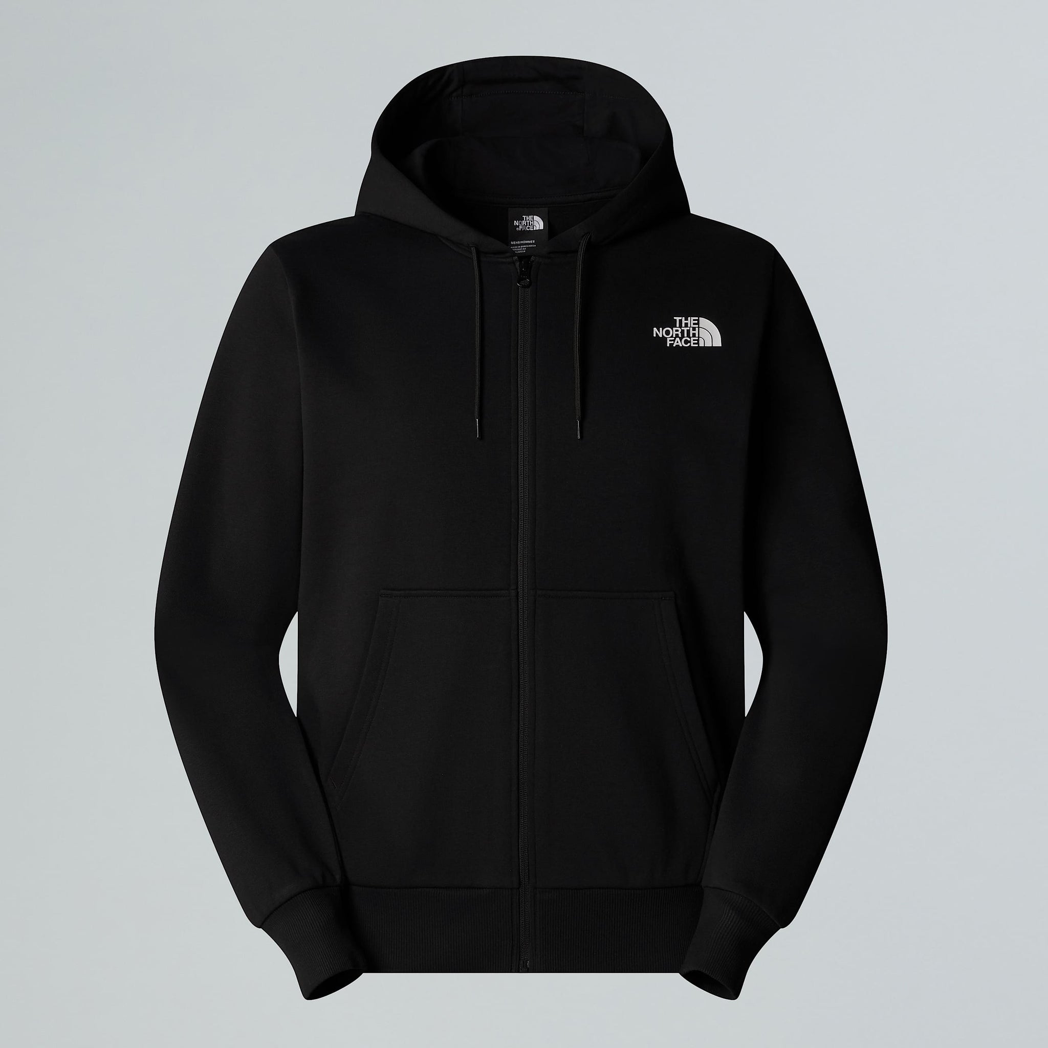 Felpa con Cappuccio e Cerniera Integrale / Nero - Ideal Moda