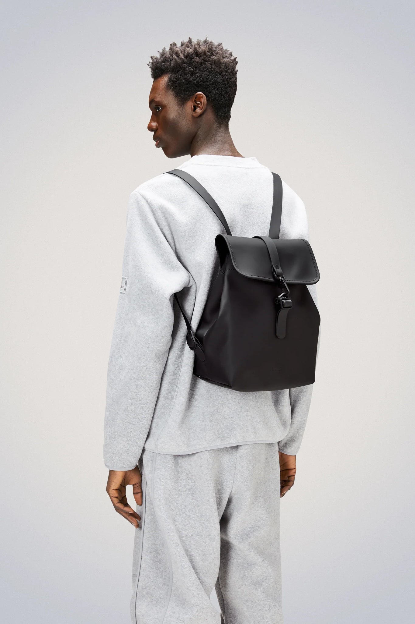 Bucket Backpack Impermeabile / Nero - Ideal Moda