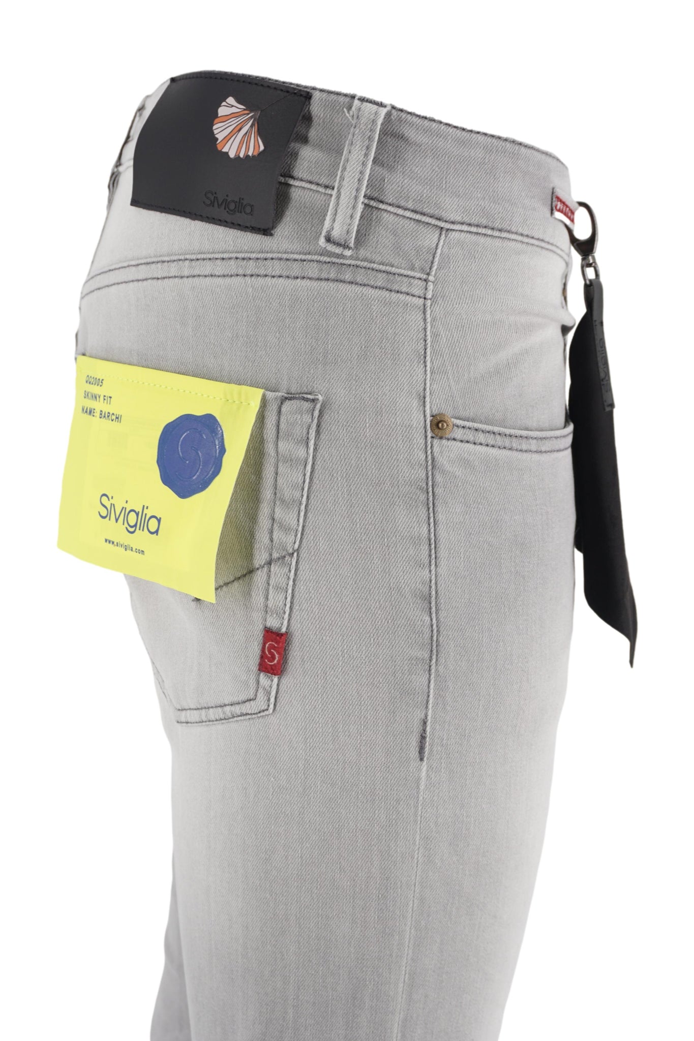 Jeans Grigio con Lavaggio Chiaro / Grigio - Ideal Moda