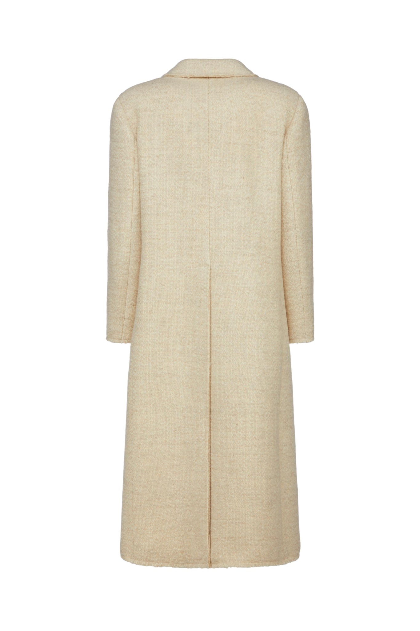 Cappotto in Tweed di Lana / Bianco - Ideal Moda