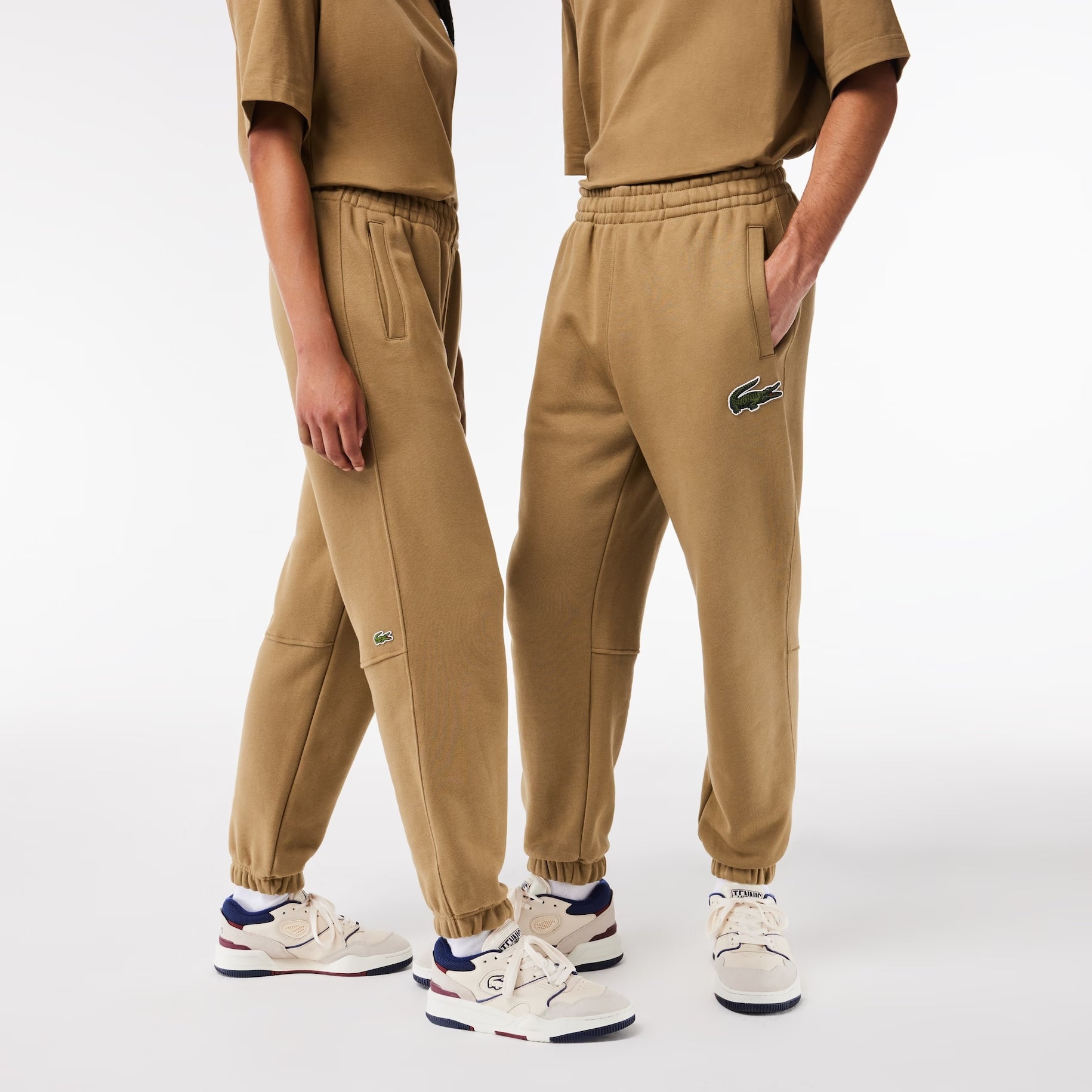 Pantalone in Tuta con Logo / Beige - Ideal Moda
