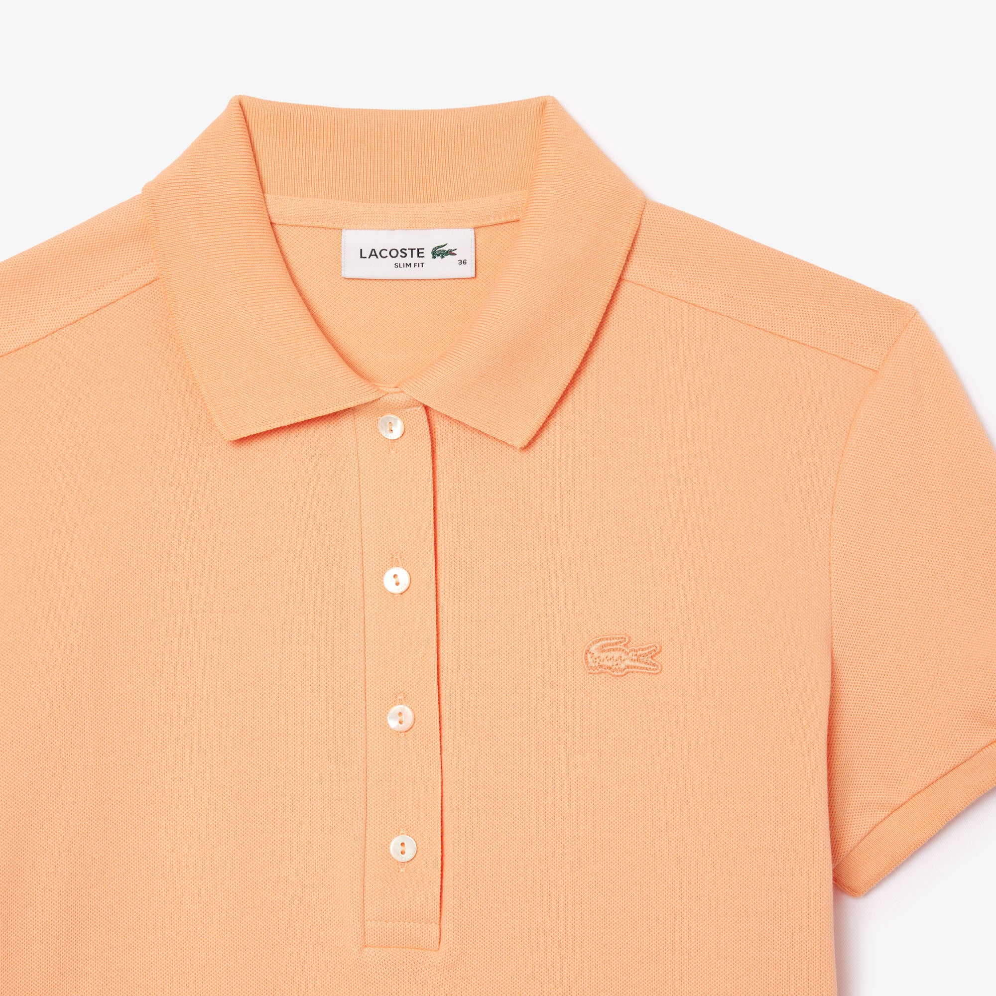 Polo in Piqué di Cotone Stretch / Arancione - Ideal Moda
