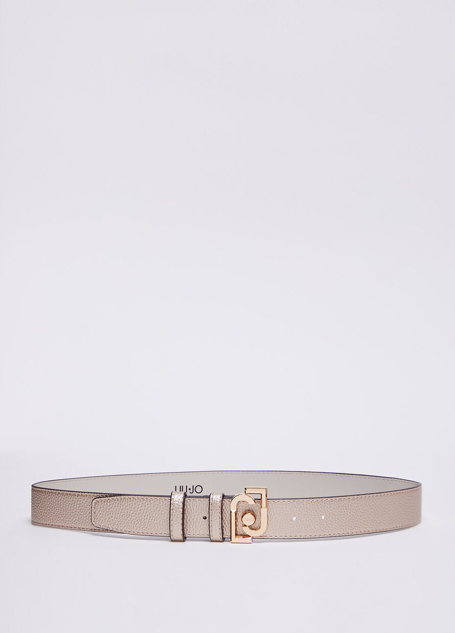 Cintura Altezza 3,5 cm con Logo / Oro - Ideal Moda