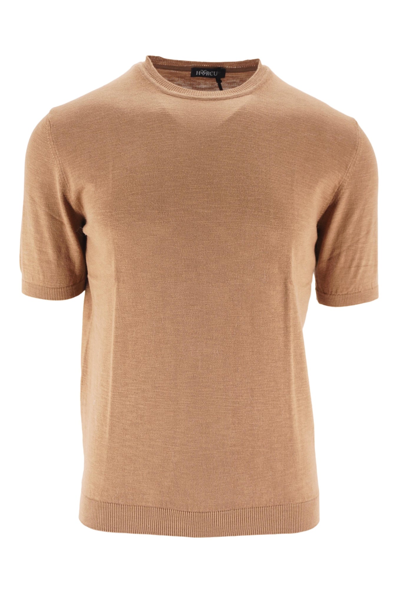 T-Shirt in Cotone Fiammato Finezza 14 / Tortora - Ideal Moda