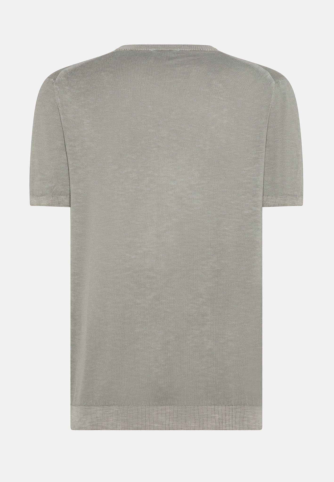 T-Shirt in Cotone e Lino / Grigio - Ideal Moda