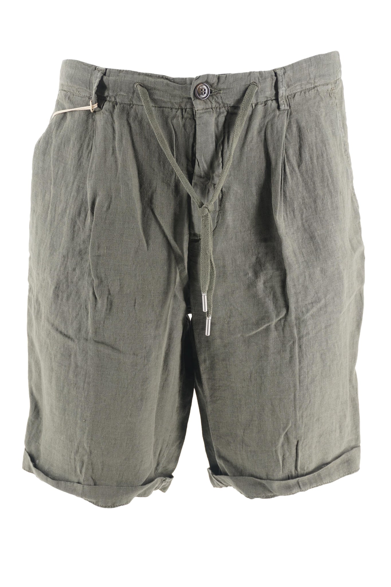 Pantaloncino in Lino Modello Coachbe / Verde - Ideal Moda