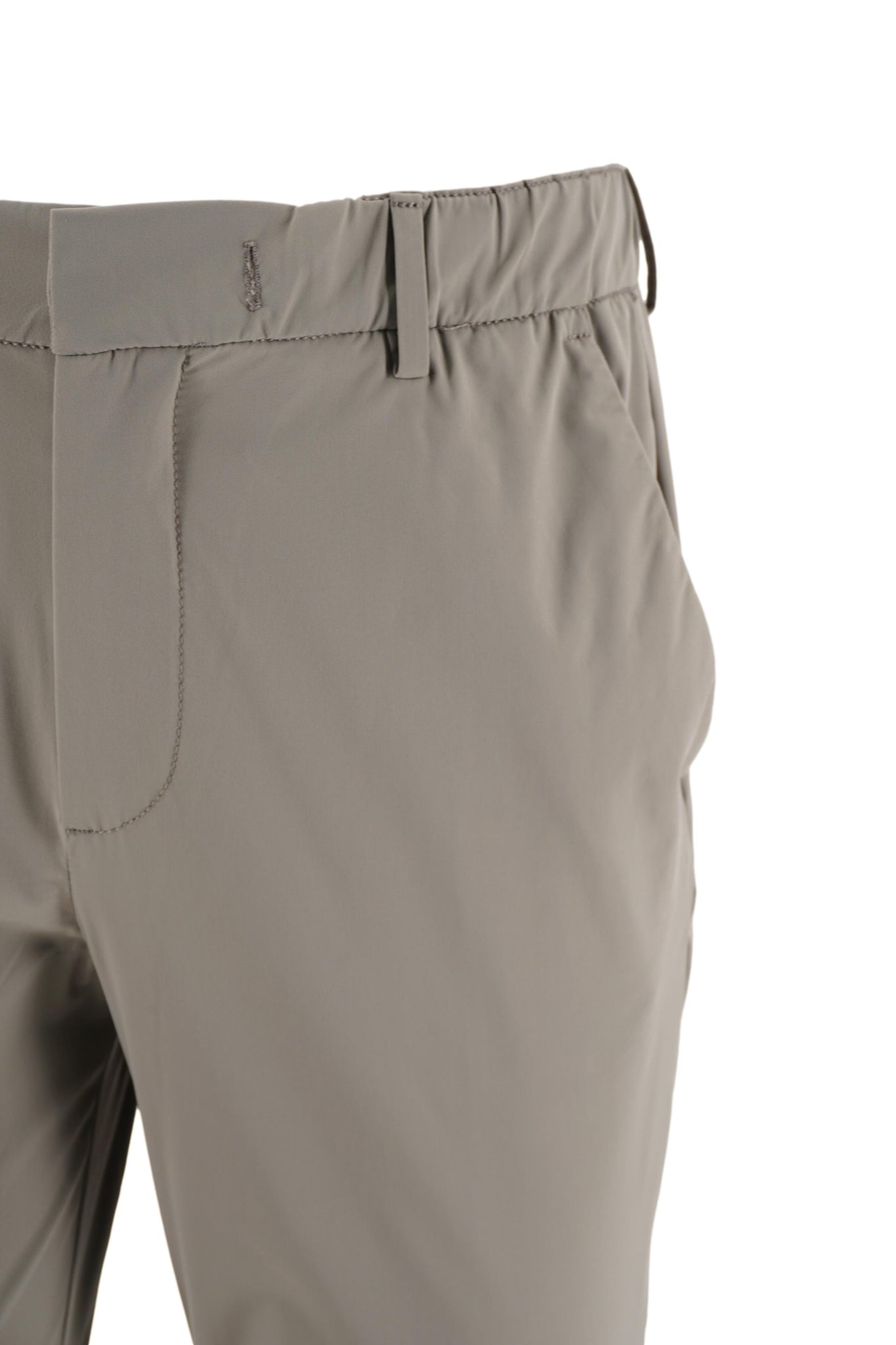 Pantalone in Tessuto Tecnico / Tortora - Ideal Moda