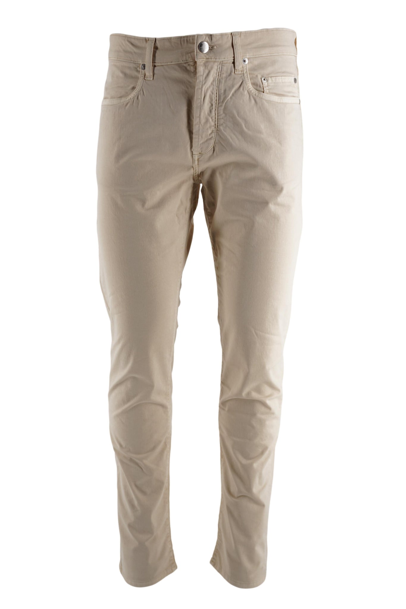 Pantalone in Cotone Cinque Tasche / Beige - Ideal Moda