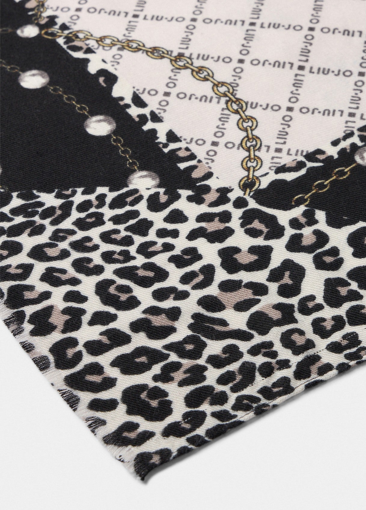 Stola con Logo / Nero - Ideal Moda