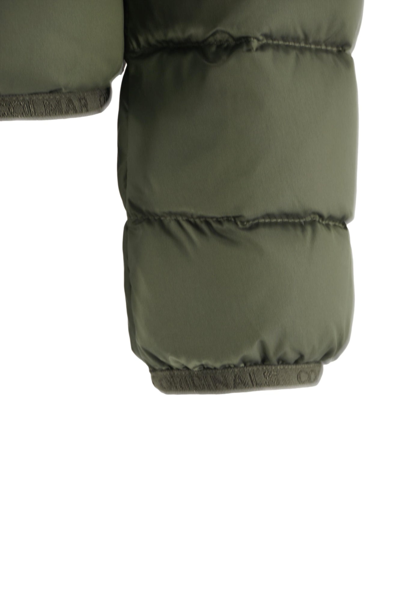 Piumino Corto con Pelliccia Sintetica / Verde - Ideal Moda